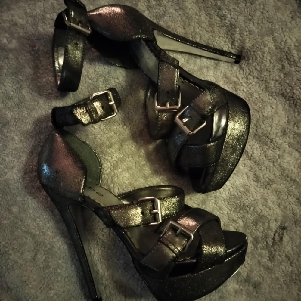 Elegant Black Strappy Heels